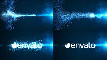 Glowing Particle Logo Reveal 15-15009296