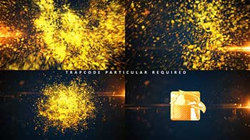 Glowing Particle Logo Reveal 16 Golden Particles 04-16217258