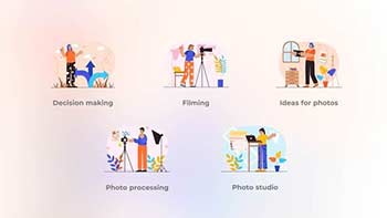 Photo studio-Blue orange concept-40871113