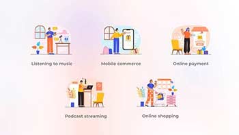 Podcast streaming-Blue orange concept-40871123