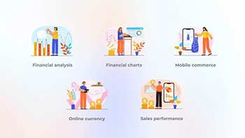 Sales performance-Blue orange concept-40871130