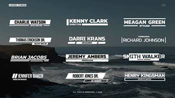 Bold Lower Thirds AE-40871214