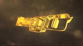 Gold 3D Logo Intro-1194864