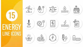Energy Line Icons Pack-1245563