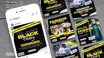 Fashion Black Friday Social Media Banner-41412789
