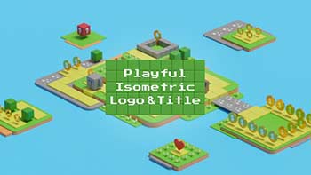 Playful Isometric Logo And Title-1275532