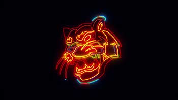 Neon Glitch Logo Reveal-1284008