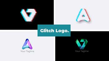 Glitch Logo Reveal-30196267