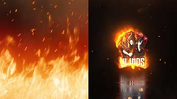 Burning Fire Logo Reveal-40871988