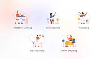 Freelance working-Flat concept-41630356
