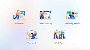 Education-Orange-blue gradient concept-41812265