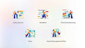 Financial planning-Orange-blue gradient concept-41812283
