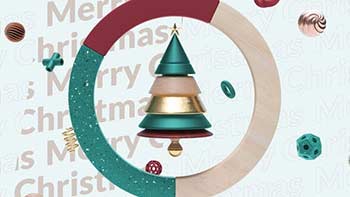 Abstract 3D Christmas Logo-42008836