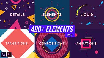 Shape and Motion Animated Elements Pack-19437956