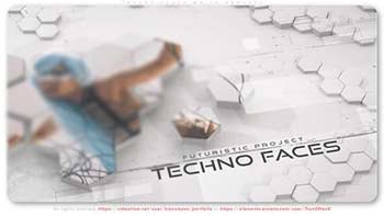 Techno Faces White Project-42324471