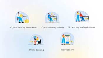 Cryptocurrency investment-Flat concept-42324744