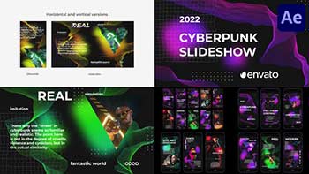 Cyberpunk Glitch Slideshow for After Effects-41893975