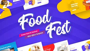 FoodFest Creative Video Display After Effect Template-41954445