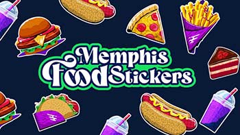Memphis Food Sticker-1338601