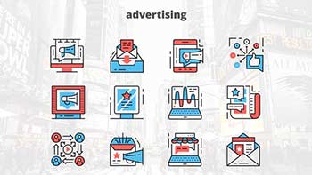 Advertising Thin Line Icons-23454889
