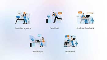 Teamwork-Flat blue concepts-42031556