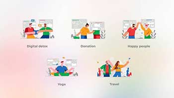 Digital detox-Flat concept-42051599