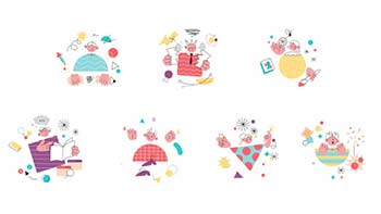 Creative Geometric Characters-1344436