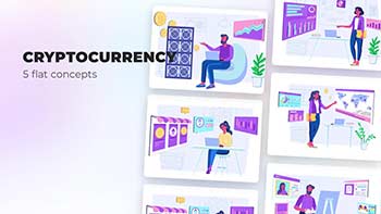 Cryptocurrency-Flat Concepts-1300260