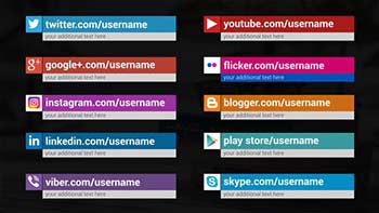 Clean Minimal Social Media Lower Thirds-42357122