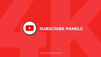 Youtube Subscribe Panels 4K-42384413