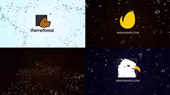 Water star Logo Intro 4k-42384765