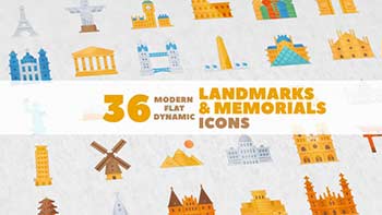 Landmarks Animated Icons-1344744