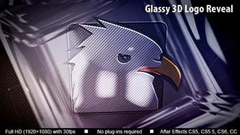 Glassy 3D Logo Reveal-13020165