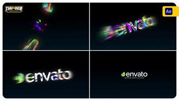 Colorful Light Rays Logo Reveal-42521063
