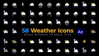 Weather Icons-58 Pack-42790062