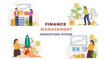 Finance Management Animation Scene-42854040