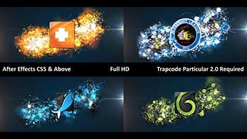 Glowing Particle Logo Reveal 7-12135641