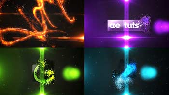 Glowing Particle Logo Reveal 12-14555012