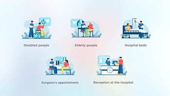 Reception at the hospital-Flat concept-42886982