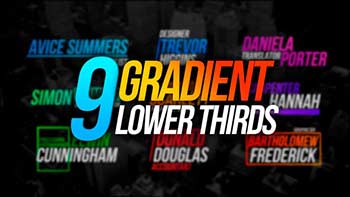Gradient Lower Thirds AE-42894271