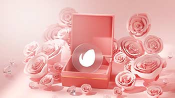 Rose Box Valentine Logo Reveal 3D-42900510