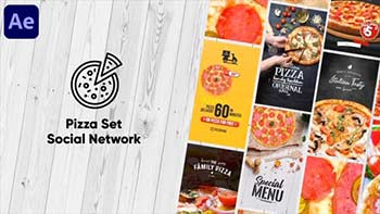 Pizza Set-Social Network After Effects-42923762