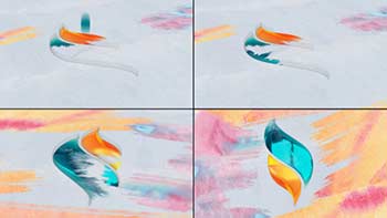Watercolor Brush Paint Ink Logo-1321160
