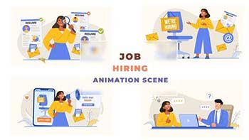 Job Hiring Animation Scene-42926278