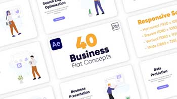 Business Flat Single Concepts For After Effects-42949430