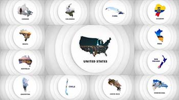 Disks Maps Opener-Americas Australia-1331227