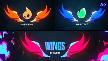 Fire Wings Logo Reveal Animations-43227068