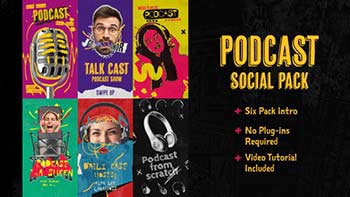 Podcast Intro Social Pack-43057854