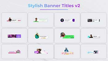 Stylish Banner Titles V2-1385175