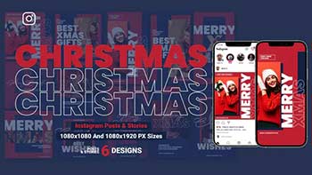 Merry Christmas Instagram Template B202-34967623